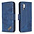 Coque Portefeuille Livre Cuir Etui Clapet B03F pour Samsung Galaxy Note 10 Plus 5G Bleu