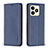 Coque Portefeuille Livre Cuir Etui Clapet B04F pour Realme C67 Bleu