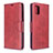 Coque Portefeuille Livre Cuir Etui Clapet B04F pour Samsung Galaxy M40S Rouge