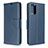 Coque Portefeuille Livre Cuir Etui Clapet B04F pour Samsung Galaxy S20 5G Bleu