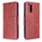 Coque Portefeuille Livre Cuir Etui Clapet B04F pour Samsung Galaxy S20 5G Rouge