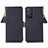 Coque Portefeuille Livre Cuir Etui Clapet B04H pour Xiaomi Redmi Note 11 Pro 4G Bleu