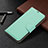 Coque Portefeuille Livre Cuir Etui Clapet B05F pour Samsung Galaxy S23 Plus 5G Pastel Vert