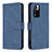 Coque Portefeuille Livre Cuir Etui Clapet B05F pour Xiaomi Poco X4 NFC Bleu