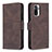 Coque Portefeuille Livre Cuir Etui Clapet B05F pour Xiaomi Redmi Note 11 SE India 4G Marron Petit