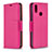 Coque Portefeuille Livre Cuir Etui Clapet B06F pour Samsung Galaxy A10s Rose Rouge