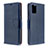 Coque Portefeuille Livre Cuir Etui Clapet B06F pour Samsung Galaxy M40S Bleu Petit