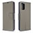 Coque Portefeuille Livre Cuir Etui Clapet B06F pour Samsung Galaxy S20 5G Gris
