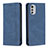 Coque Portefeuille Livre Cuir Etui Clapet B07F pour Motorola Moto E32 Bleu