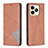 Coque Portefeuille Livre Cuir Etui Clapet B07F pour Realme C51 Marron