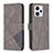 Coque Portefeuille Livre Cuir Etui Clapet B08F pour Motorola Moto G13 Gris