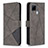 Coque Portefeuille Livre Cuir Etui Clapet B08F pour Realme C25 Gris