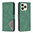 Coque Portefeuille Livre Cuir Etui Clapet B08F pour Realme C51 Vert Petit
