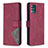 Coque Portefeuille Livre Cuir Etui Clapet B08F pour Samsung Galaxy M40S Rouge Petit