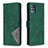 Coque Portefeuille Livre Cuir Etui Clapet B08F pour Samsung Galaxy M40S Vert