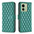 Coque Portefeuille Livre Cuir Etui Clapet B11F pour Motorola Moto Edge (2023) 5G Vert