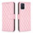 Coque Portefeuille Livre Cuir Etui Clapet B11F pour Samsung Galaxy M40S Or Rose Petit
