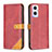Coque Portefeuille Livre Cuir Etui Clapet B14F pour OnePlus Nord N20 5G Rouge