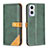Coque Portefeuille Livre Cuir Etui Clapet B14F pour OnePlus Nord N20 5G Vert