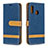 Coque Portefeuille Livre Cuir Etui Clapet B16F pour Samsung Galaxy A20e Bleu Royal