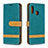 Coque Portefeuille Livre Cuir Etui Clapet B16F pour Samsung Galaxy A20e Vert