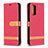 Coque Portefeuille Livre Cuir Etui Clapet B16F pour Xiaomi Poco M3 Rouge