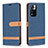 Coque Portefeuille Livre Cuir Etui Clapet B16F pour Xiaomi Poco X4 NFC Bleu Royal