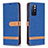 Coque Portefeuille Livre Cuir Etui Clapet B16F pour Xiaomi Redmi Note 11S 5G Bleu