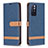 Coque Portefeuille Livre Cuir Etui Clapet B16F pour Xiaomi Redmi Note 11S 5G Bleu Royal