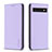 Coque Portefeuille Livre Cuir Etui Clapet B17F pour Google Pixel 7 Pro 5G Violet Clair