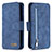 Coque Portefeuille Livre Cuir Etui Clapet B18F pour Samsung Galaxy A40 Bleu