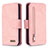Coque Portefeuille Livre Cuir Etui Clapet B18F pour Samsung Galaxy S20 5G Or Rose