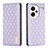 Coque Portefeuille Livre Cuir Etui Clapet B19F pour Xiaomi Redmi Note 13 Pro+ Plus 5G Violet