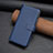 Coque Portefeuille Livre Cuir Etui Clapet B27F pour Oppo Find X6 5G Bleu