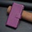 Coque Portefeuille Livre Cuir Etui Clapet B27F pour Oppo Find X6 5G Violet