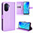Coque Portefeuille Livre Cuir Etui Clapet BY1 pour Huawei Nova Y70 Violet