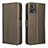 Coque Portefeuille Livre Cuir Etui Clapet BY1 pour Motorola Moto E22i Marron