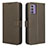 Coque Portefeuille Livre Cuir Etui Clapet BY1 pour Nokia G42 5G Marron Petit