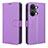 Coque Portefeuille Livre Cuir Etui Clapet BY1 pour OnePlus Ace 2V 5G Violet