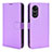 Coque Portefeuille Livre Cuir Etui Clapet BY1 pour Oppo A58x 5G Violet