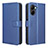 Coque Portefeuille Livre Cuir Etui Clapet BY1 pour Realme C33 Bleu