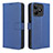 Coque Portefeuille Livre Cuir Etui Clapet BY1 pour Realme C51 Bleu
