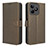 Coque Portefeuille Livre Cuir Etui Clapet BY1 pour Realme C51 Petit