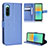 Coque Portefeuille Livre Cuir Etui Clapet BY1 pour Sony Xperia 10 IV SOG07 Bleu