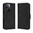 Coque Portefeuille Livre Cuir Etui Clapet BY3 pour Oppo A57s Noir