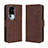 Coque Portefeuille Livre Cuir Etui Clapet BY3 pour Oppo Reno10 Pro+ Plus 5G Marron Petit