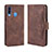 Coque Portefeuille Livre Cuir Etui Clapet BY3 pour Samsung Galaxy A20s Marron Petit