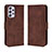 Coque Portefeuille Livre Cuir Etui Clapet BY3 pour Samsung Galaxy A73 5G Marron