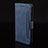 Coque Portefeuille Livre Cuir Etui Clapet BY3 pour Samsung Galaxy Note 10 5G Bleu