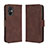 Coque Portefeuille Livre Cuir Etui Clapet BY3 pour Xiaomi Poco M5 4G Marron
